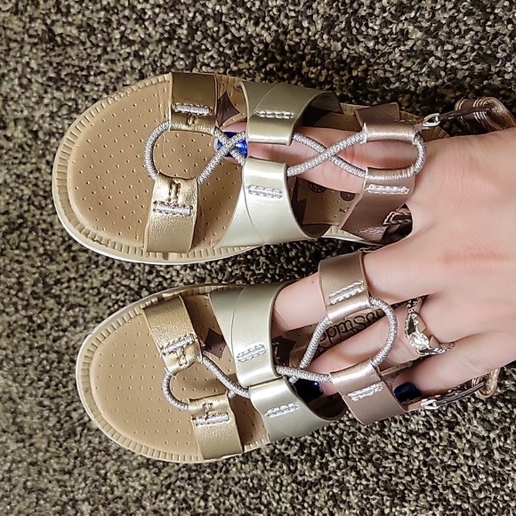 Step & Stride Shoes Little Girls Gold Gladiator Sandals Poshmark